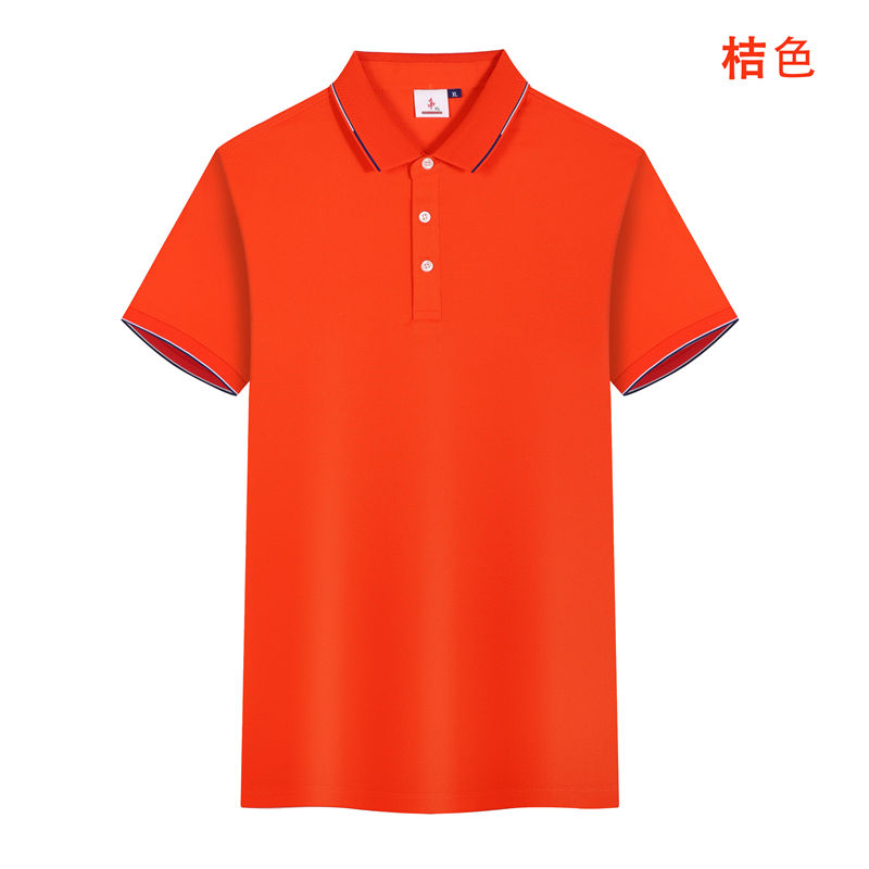 200克蚕丝珍珠棉红白条纹短袖POLO衫GJ22-V8图7