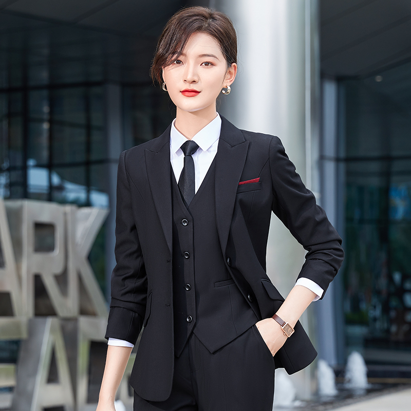 都市时尚双扣职业装外套女款DY1-618双扣外套女图3