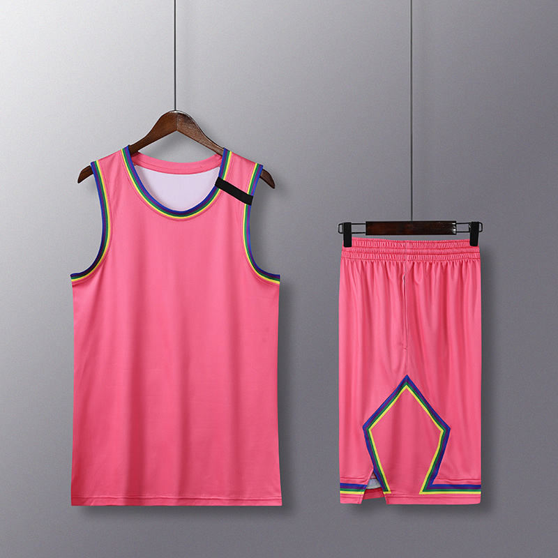 运动速干篮球服套装通款YA-7052图2