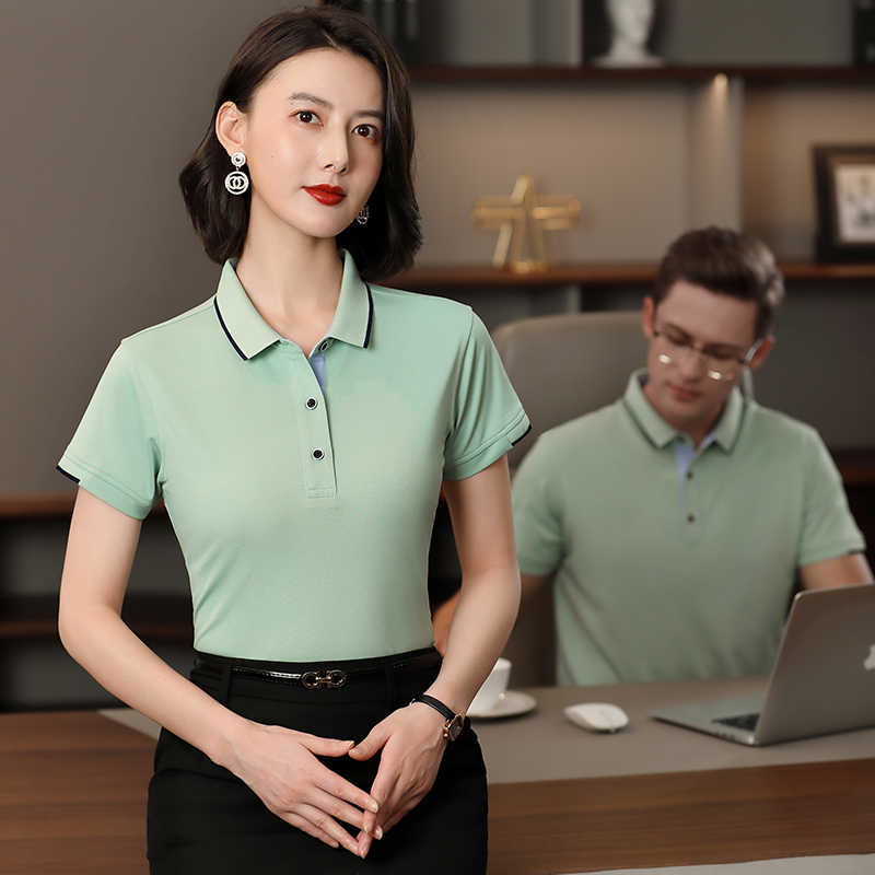 195克40支蚕丝棉翻领短袖POLO衫通款GJ15-6601图12