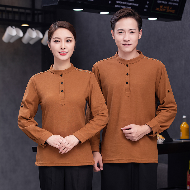 全棉珠地立领服务员工作服H02-21LY207-210图4