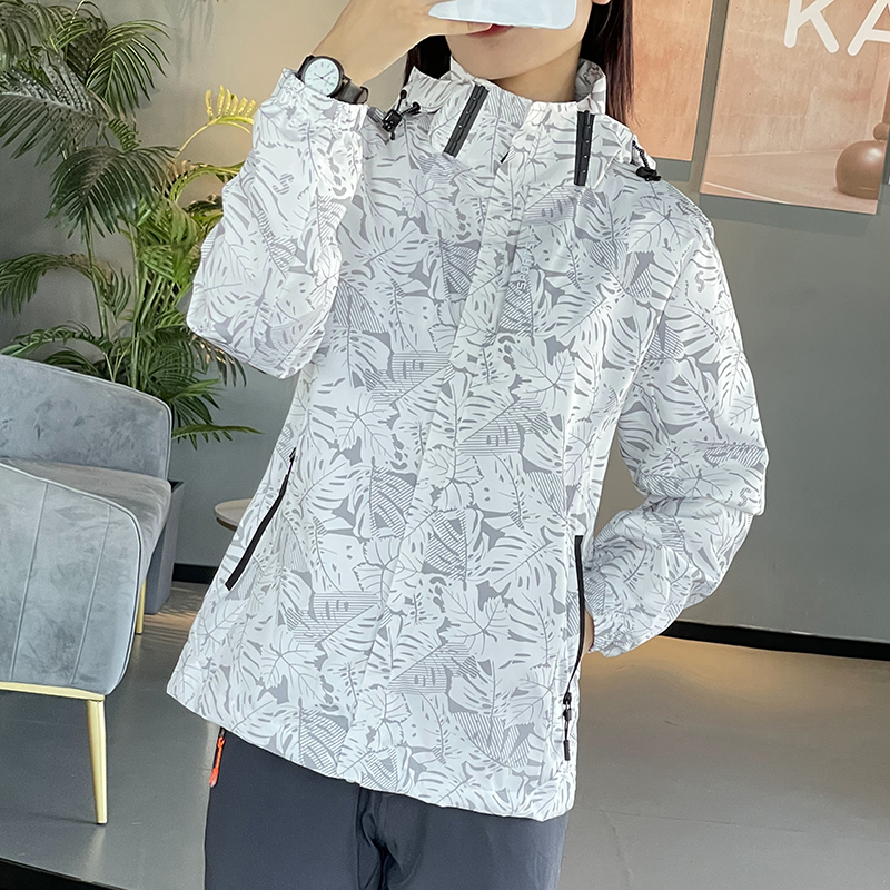 户外登山防水单层外套冲锋衣男款KM-7618图3
