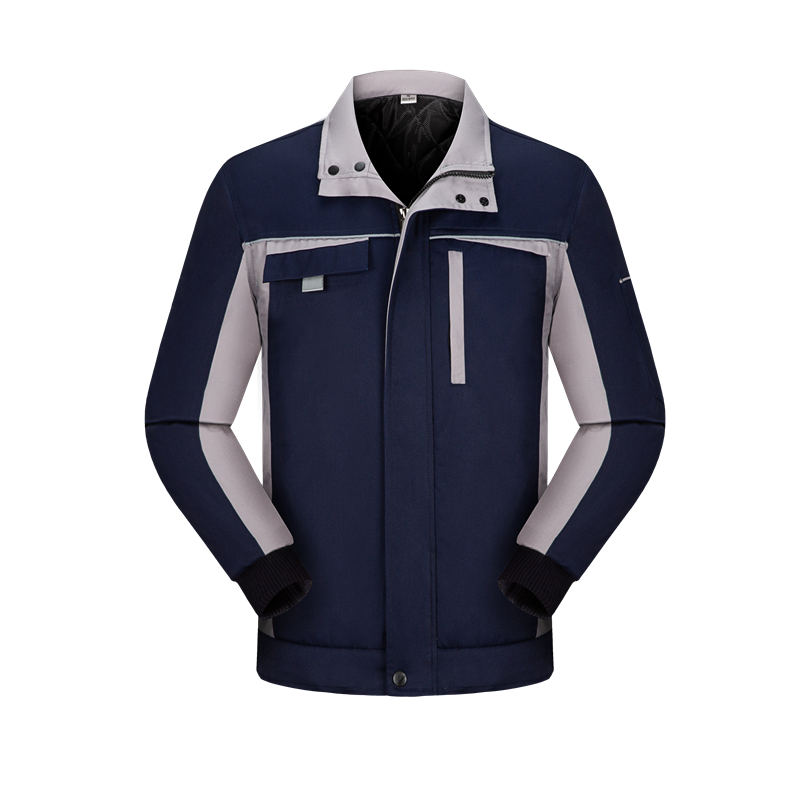 全工艺涤棉厚纱卡款保暖工装服H28-104加厚款图2