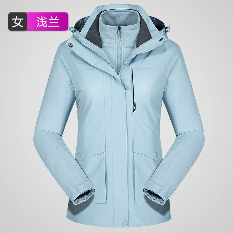 秋冬保暖三合一抓绒内胆冲锋衣女款KT2-110816图6