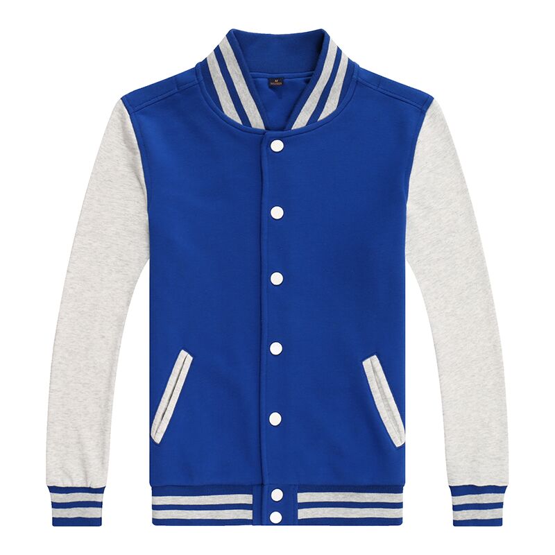 500g32支CVC运动休闲立领撞色棒球服W02-601图5