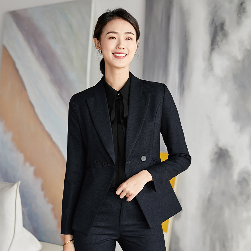 职业一扣短袖西装外套女款59-6921外套图3