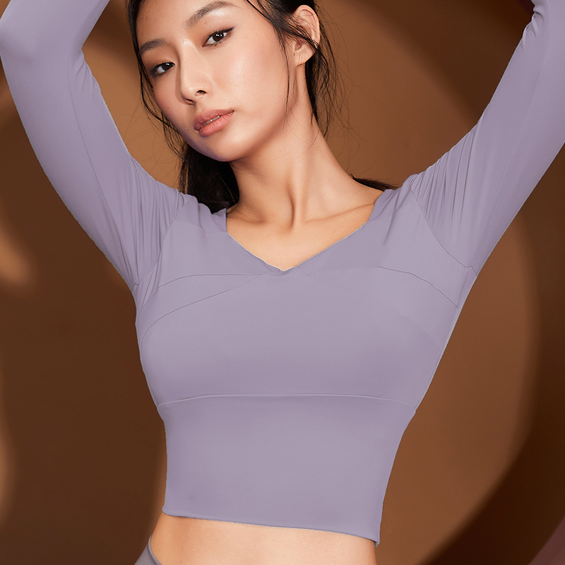 短款修身瑜伽长袖运动服女款G07-FBF211092-FBF211097图4