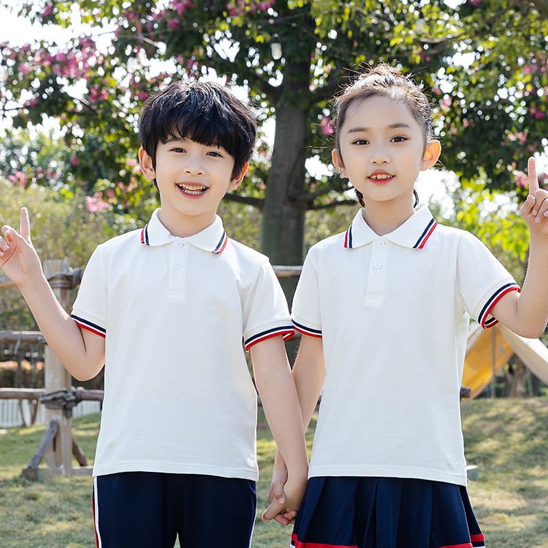 中小学生校服POLO领短袖上衣通款D11-637上衣