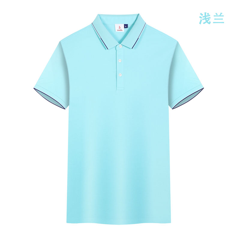 200克蚕丝珍珠棉红白条纹短袖POLO衫GJ22-V8图10