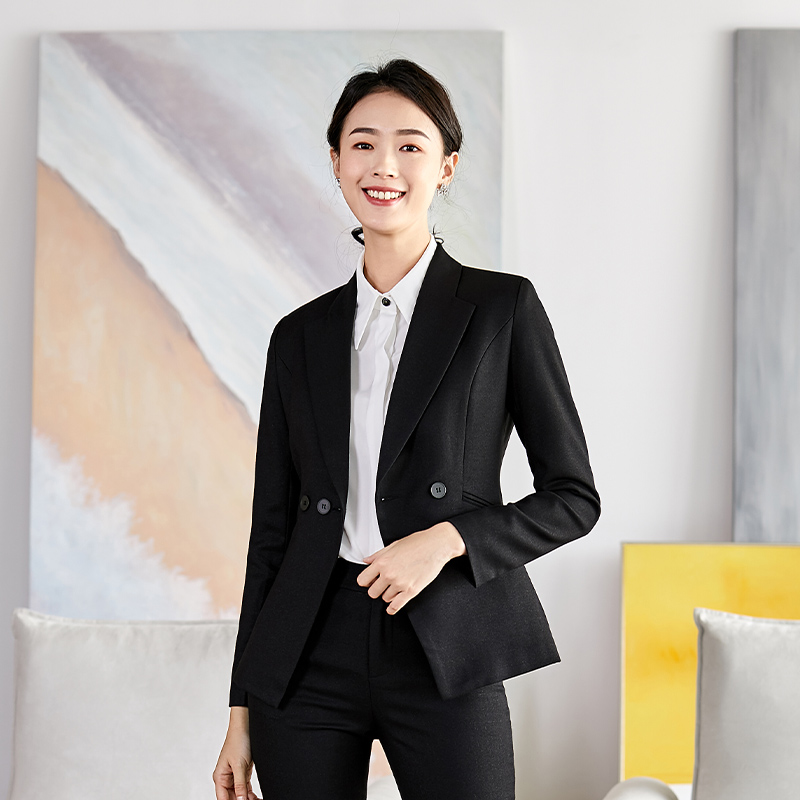 职业一扣短袖西装外套女款59-6921外套图2