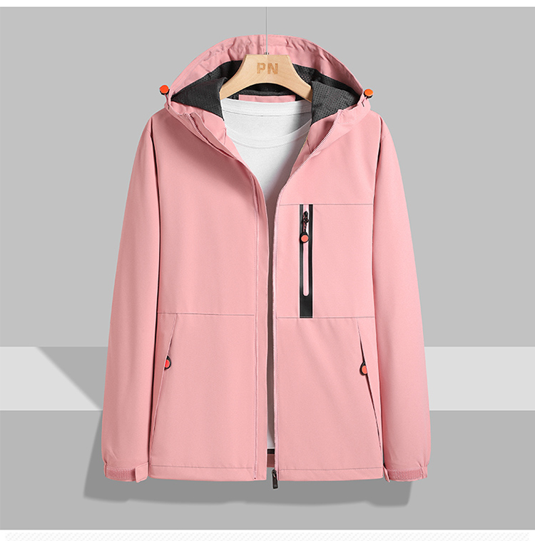 秋薄款户外运动登山服夹克开衫单衣休闲宽松冲锋衣情侣款KM-LP2188图5