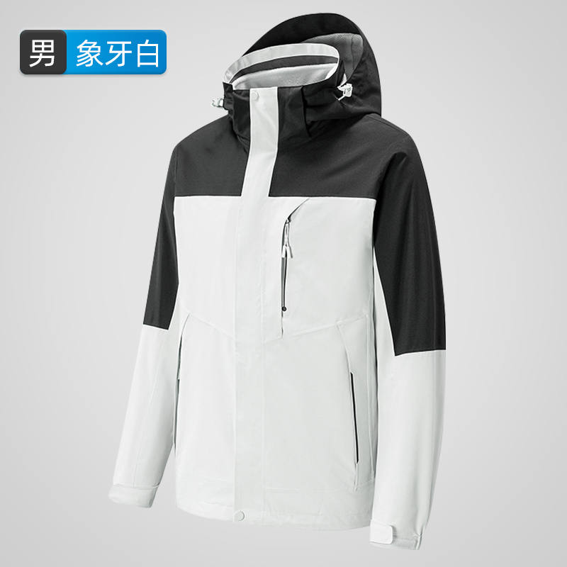 新款户外防风防水三合一抓绒内胆冲锋衣男款KT2-220905图4