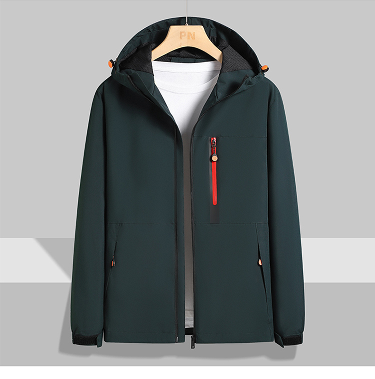 秋薄款户外运动登山服夹克开衫单衣休闲宽松冲锋衣情侣款KM-LP2188图2