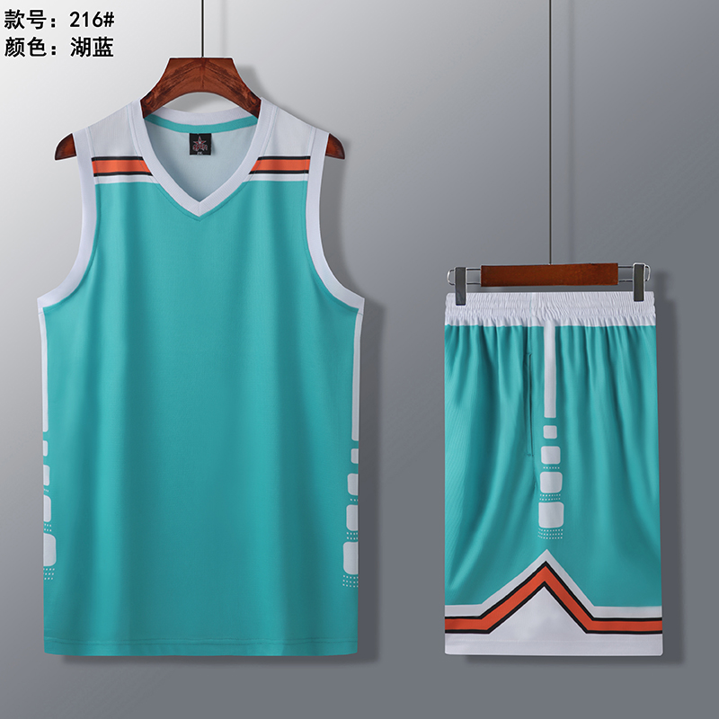 户外运动透气篮球服套装GY1-216成人图7