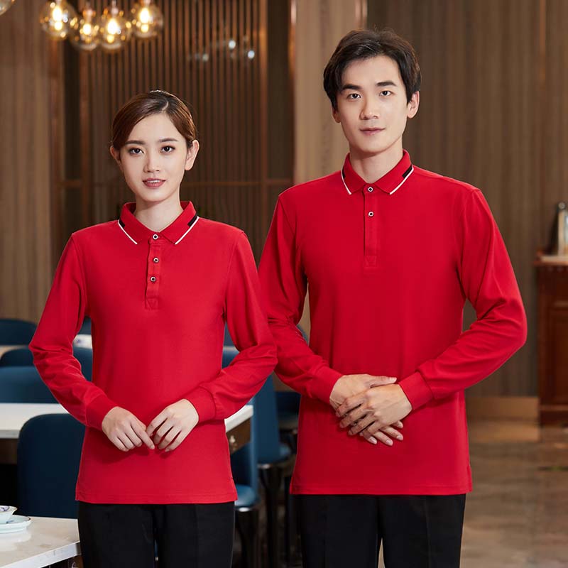 长袖翻领服务员工作服SGQ-2020-60图2