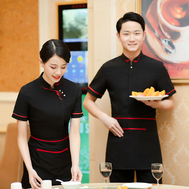 凤尾花服务员服短袖上衣H14-8839-8852图2