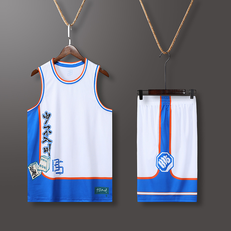 休闲运动速干篮球服套装通款YA-7072图2