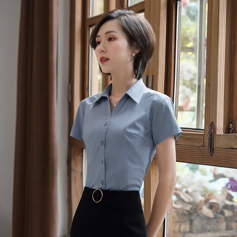 通勤商务短袖衬衫女DY2-A0020短袖衬衫女图2