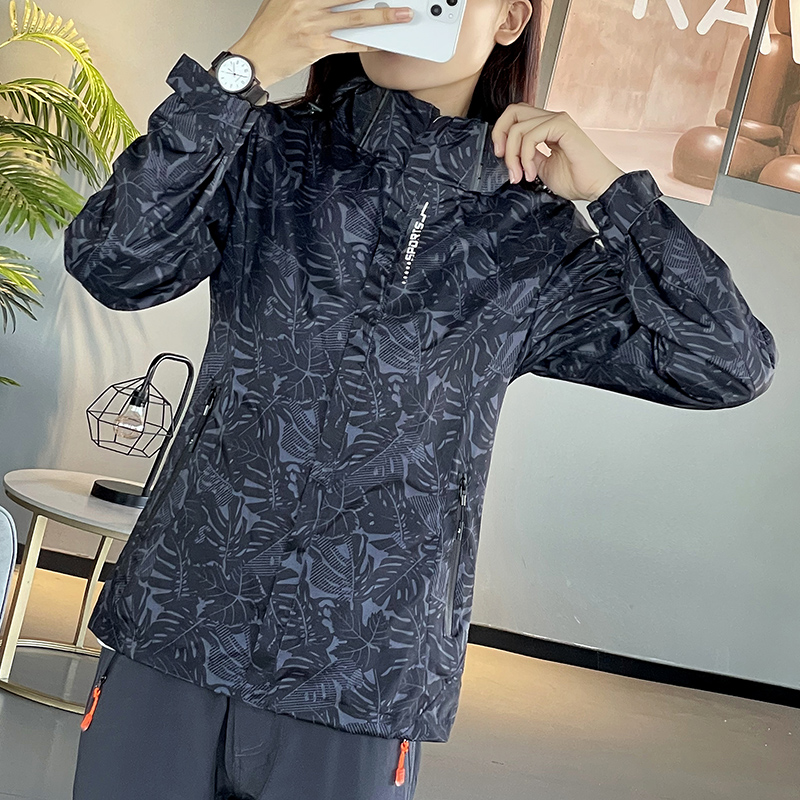 户外登山防水单层外套冲锋衣男款KM-7618图2