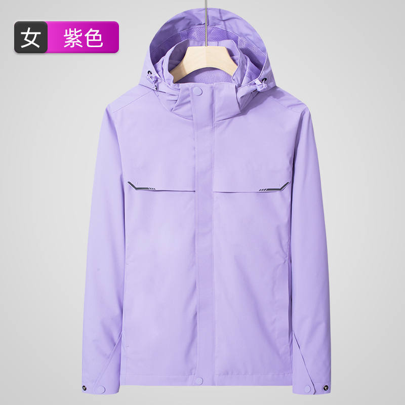 多功能防风防水三合一抓绒内胆冲锋衣女款KT2-99899B图4