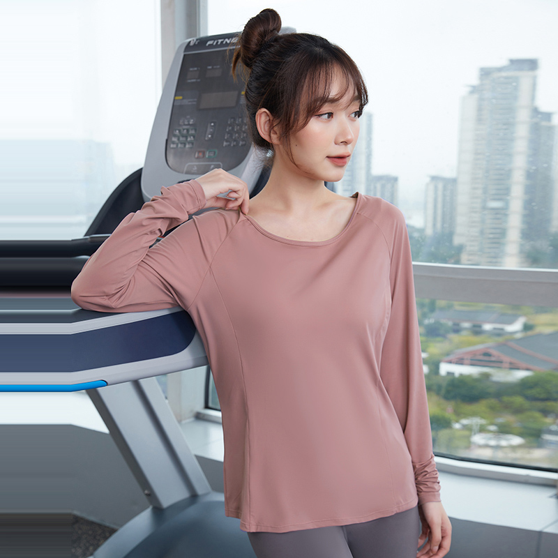 轻盈拼纱瑜伽长袖运动健身女款G07-FBF211377-79图2