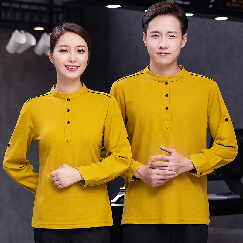 全棉珠地立领服务员工作服H02-21LY207-210图3