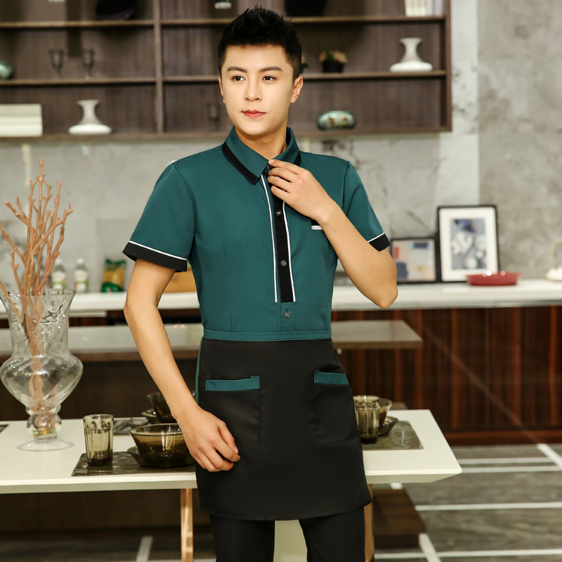 王者衬衣服务员工作服上衣+围裙H19-L013图3