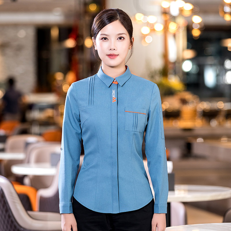 waiter衬衣餐饮服务员工作服H01-2022-35女款图6