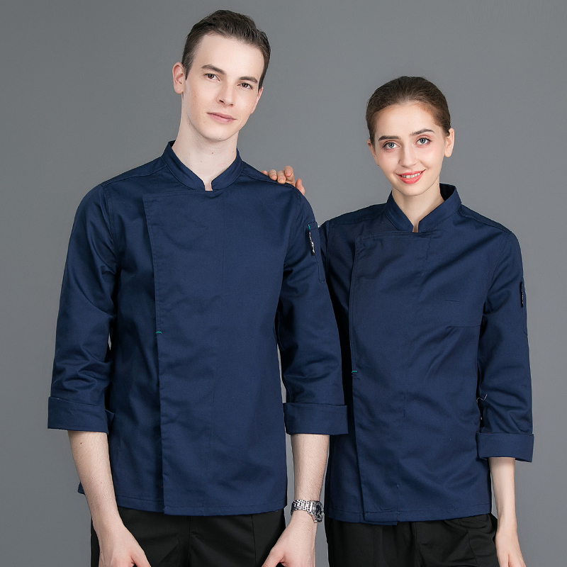 全工艺涤棉套结长袖厨师服H02-21LY072-075图6