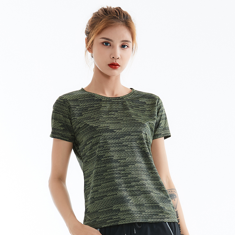 健身训练速干短袖圆领T恤女款KL-90010女图3