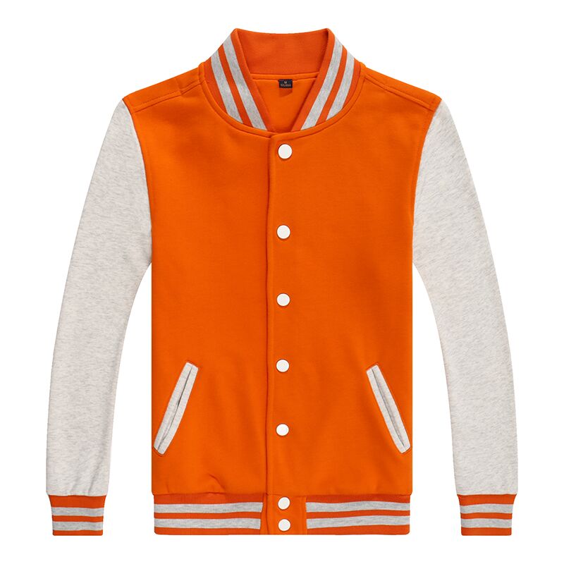 500g32支CVC运动休闲立领撞色棒球服W02-601图4