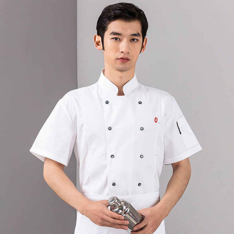 名厨短袖酒店厨师服上衣H01-2022-23图3