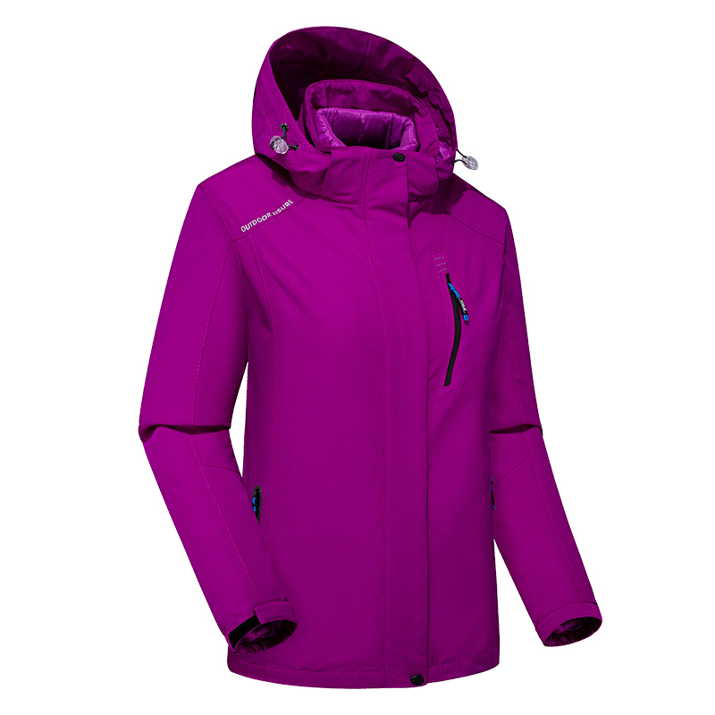 户外软壳衣冲锋衣三合一两件套夹克防风防水情侣登山服KM-LB2251图8