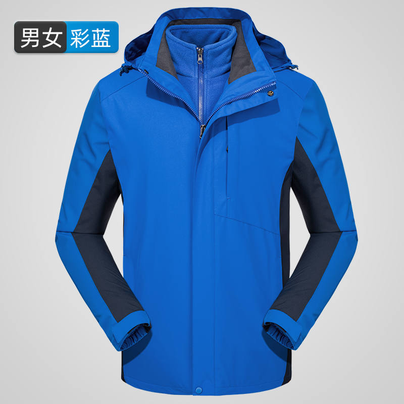冬季户外三合一套装抓绒内胆防风防水加厚冲锋衣男款KT2-110819图5