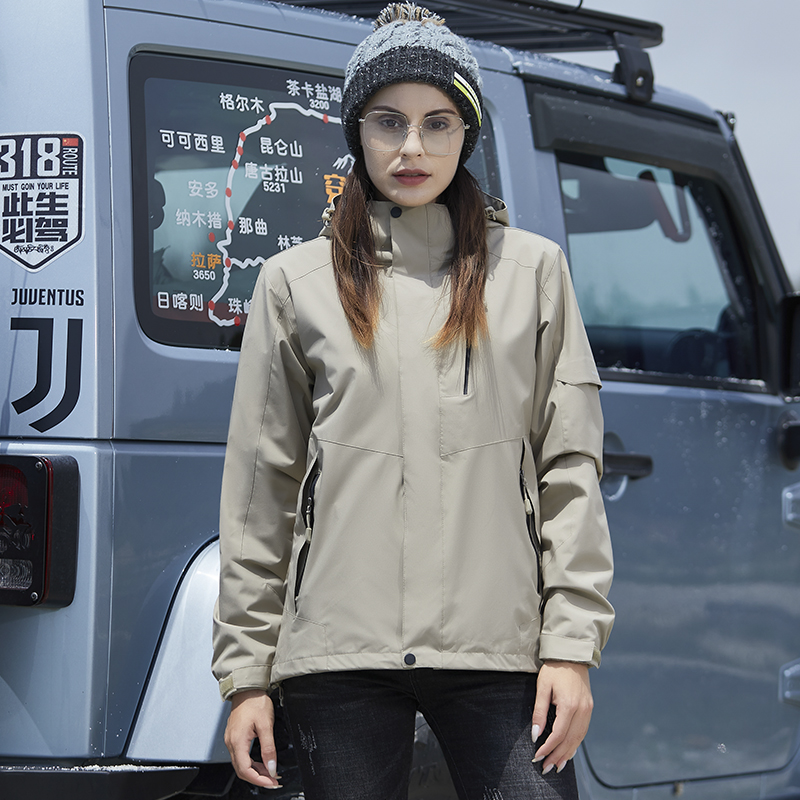 三合一户外抓绒衣内胆两件套登山服冲锋衣情侣款KM-W99001图6