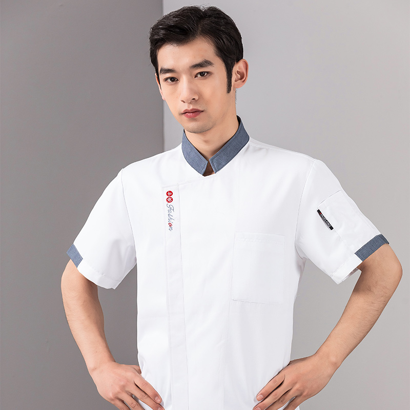 如意短袖酒店厨师服上衣H01-2022-22图3