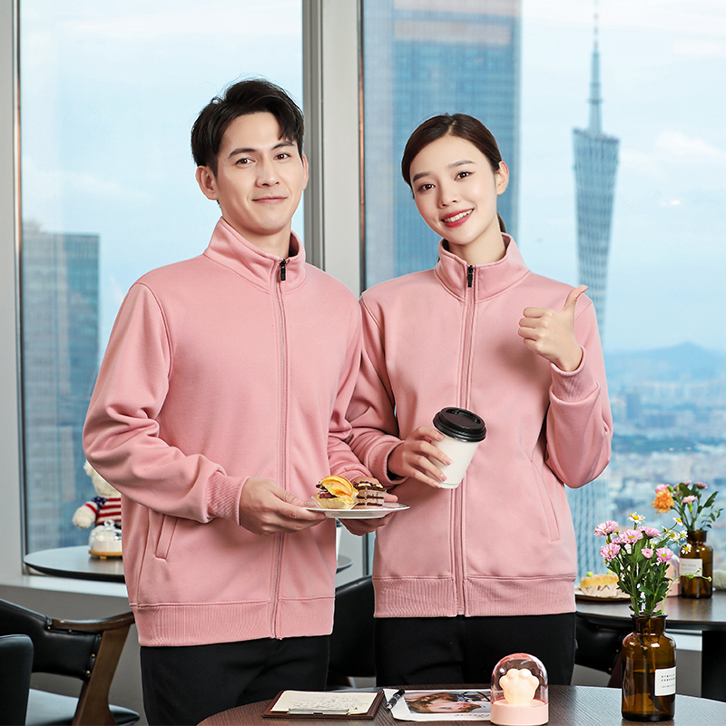 310g简约时尚薄款拉链立领卫衣通款H17-708图4