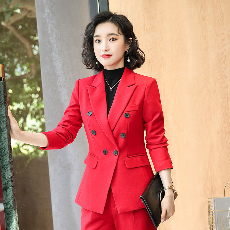 商务金银丝长袖西装外套女DH1-8165外套图2