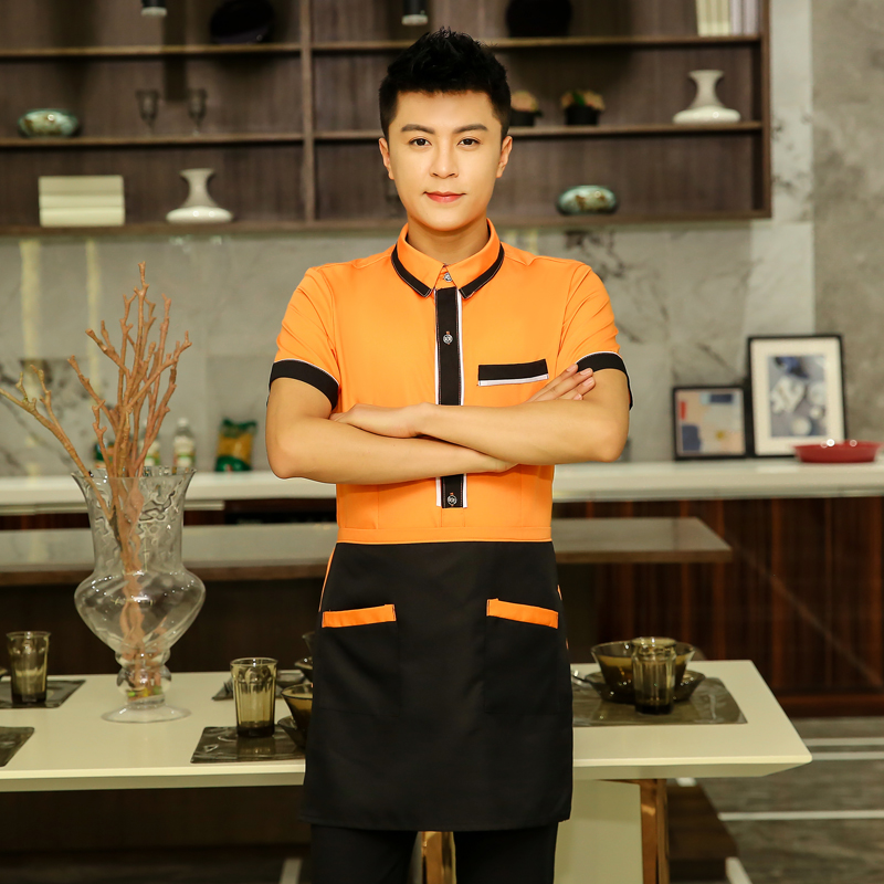 王者衬衣服务员工作服上衣+围裙H19-L013图7