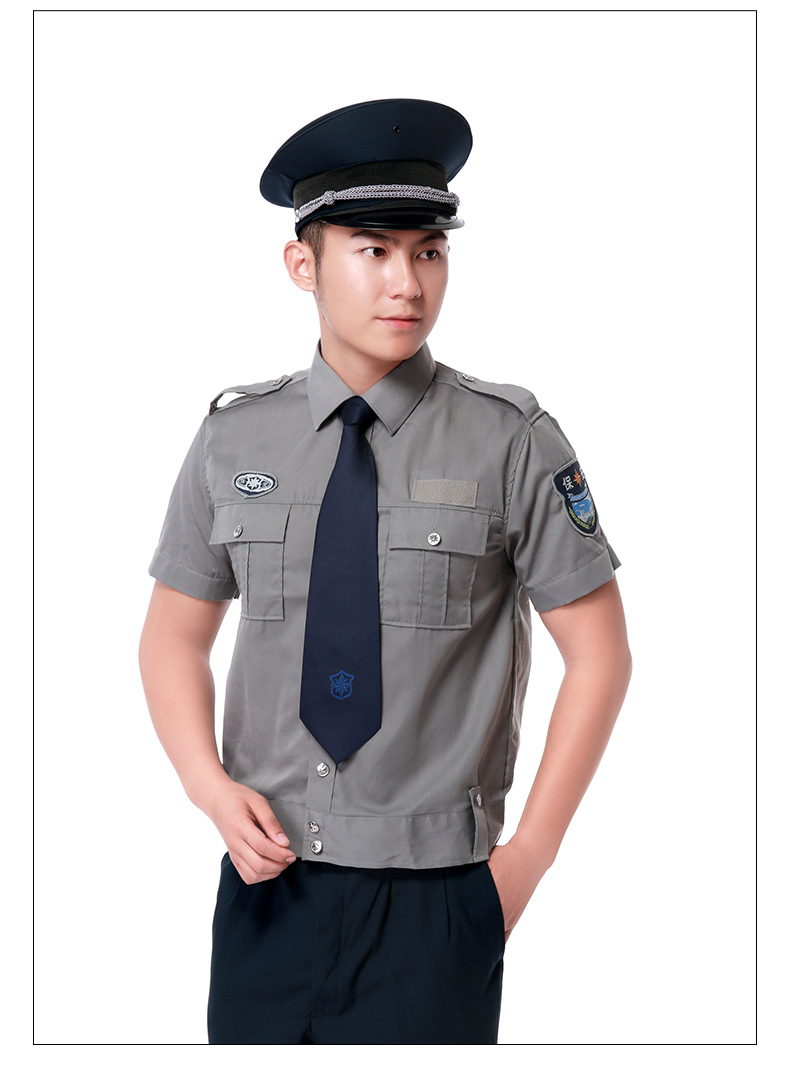 夏季斜纹棉执勤保安服短袖C06-N011