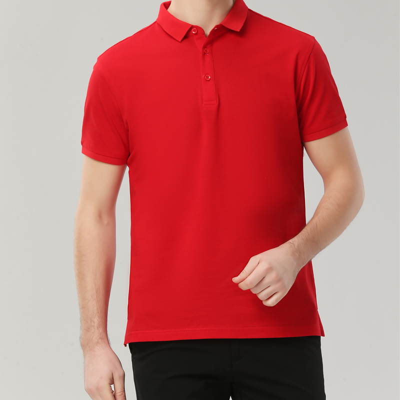 180g60支商务翻领短袖POLO衫通款POLO衫31-1891图4