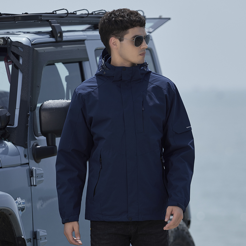 三合一户外抓绒衣内胆两件套登山服冲锋衣情侣款KM-W99001图4