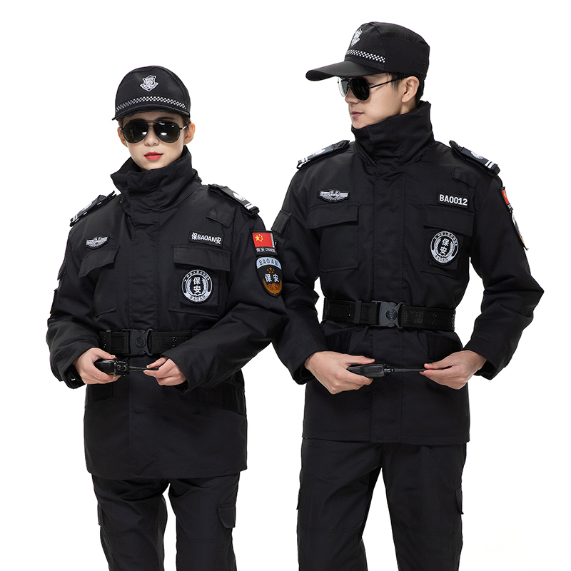 安保物业执勤制服工作服斜纹特勤棉服H13-C0110004（不含配件）图3