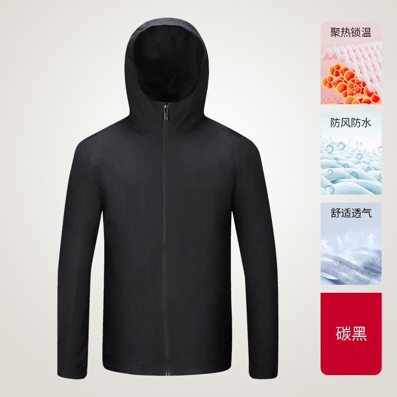 防泼水登山服单层冲锋衣H09-J2022图4