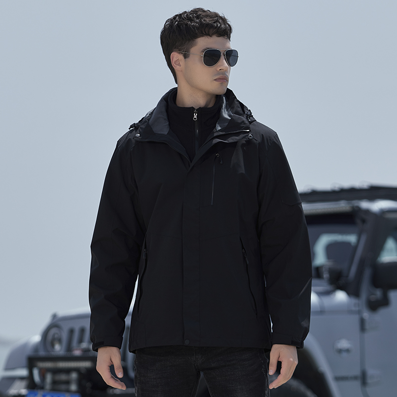 三合一户外抓绒衣内胆两件套登山服冲锋衣情侣款KM-W99001图5