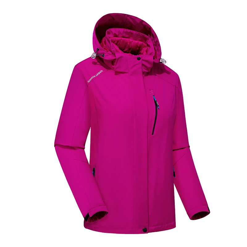 户外软壳衣冲锋衣三合一两件套夹克防风防水情侣登山服KM-LB2251图7