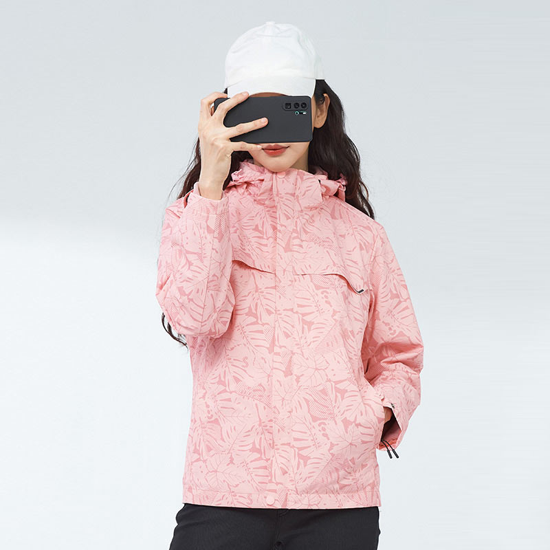 150D高弹复合超柔两件套摇粒绒内胆三合一冲锋衣女款KO-99899女款图5