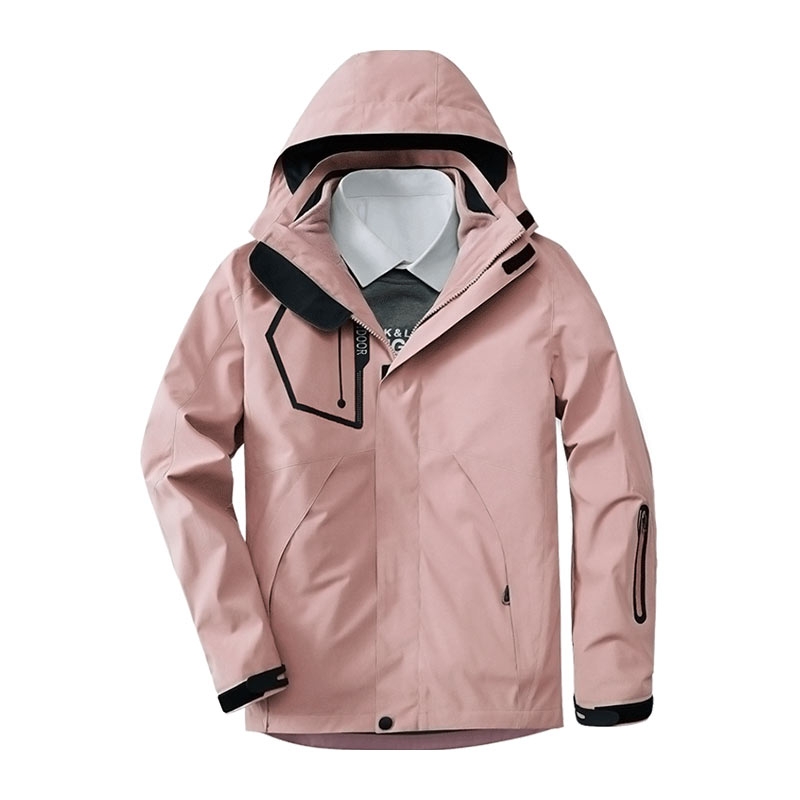 三合一可拆卸加绒外套冲锋衣冬季户外登山服情侣款KM-1202cfy图9